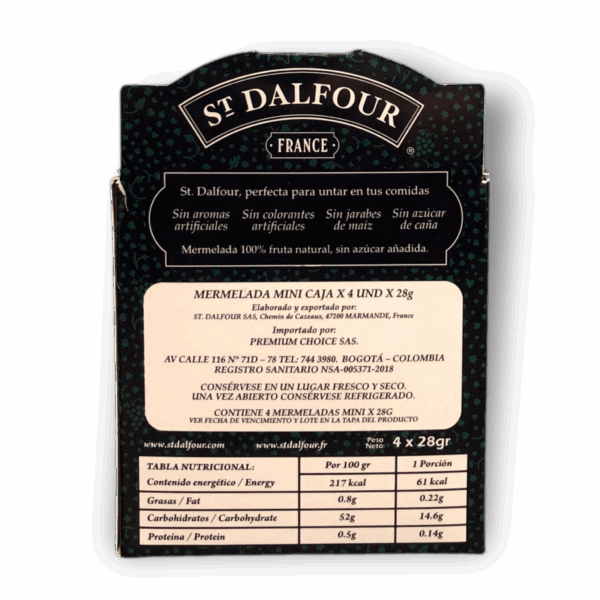 St Dalfour Set Cuatro Mini Mermeladas x28g - Imagen 2