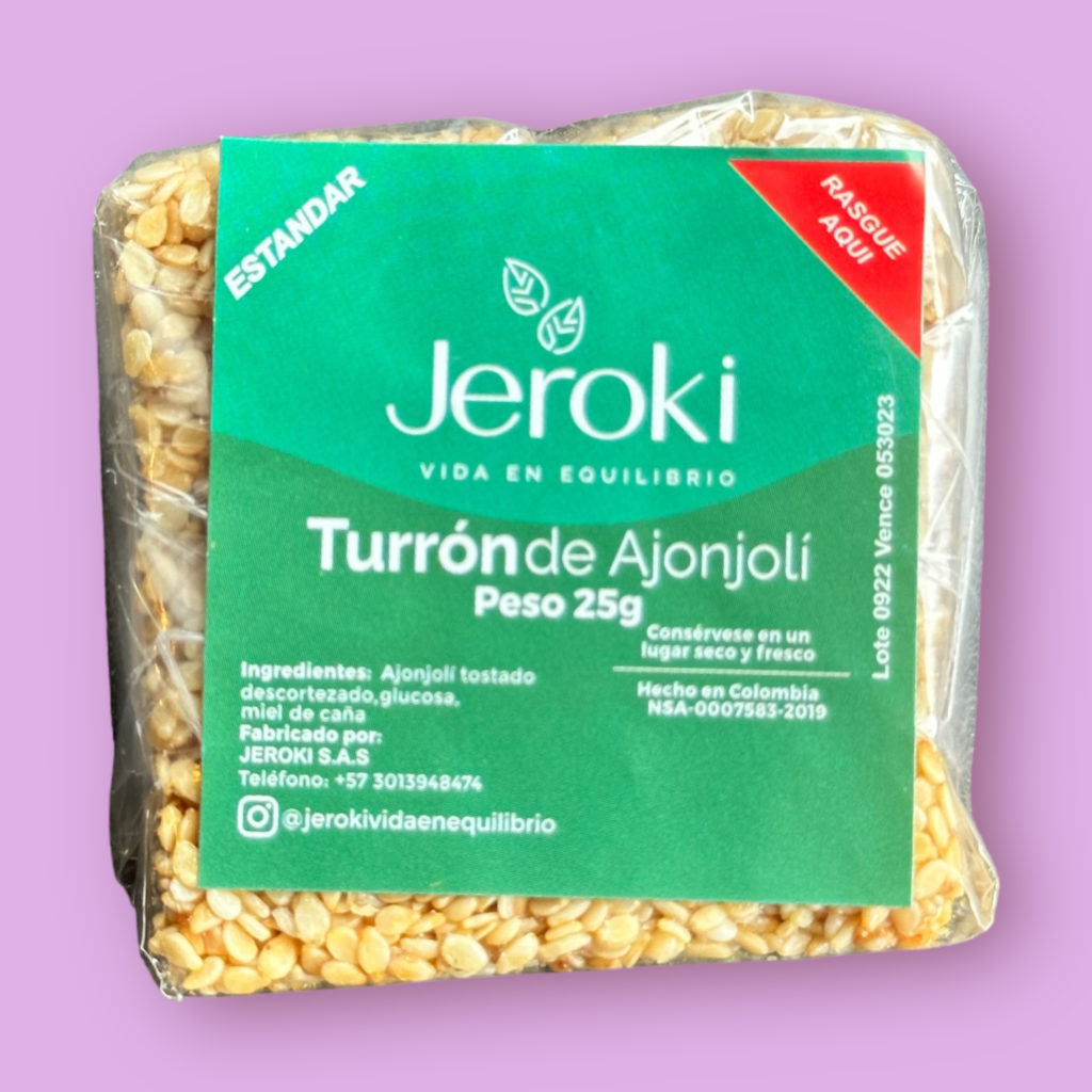 Jeroki Turrón De Ajonjolí x Unidad 25g - Compra en Persano.co
