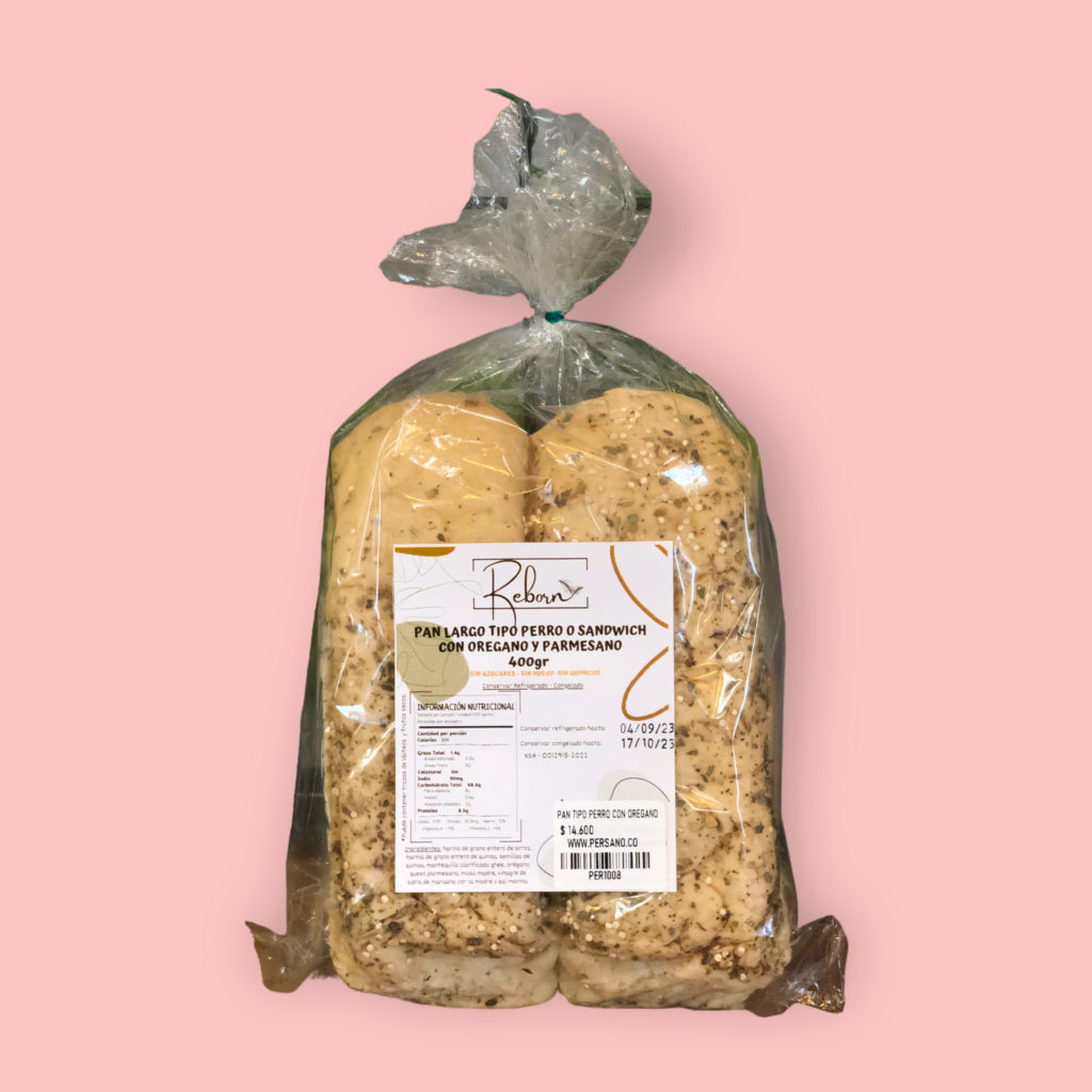 Reborn Pan Largo Tipo Perro O Sandwich Con Oregano Y Parmesano 400g reborn-pan-largo-tipo-perro-o-sandwich-con-oregano-y-parmesano-400g