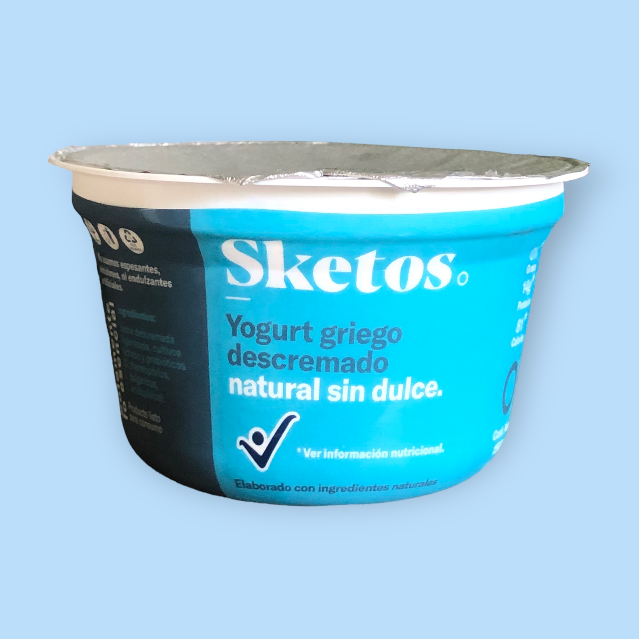 Sketos Yogurt Griego Descremado Natural Sin Dulce x 150g Persano.co