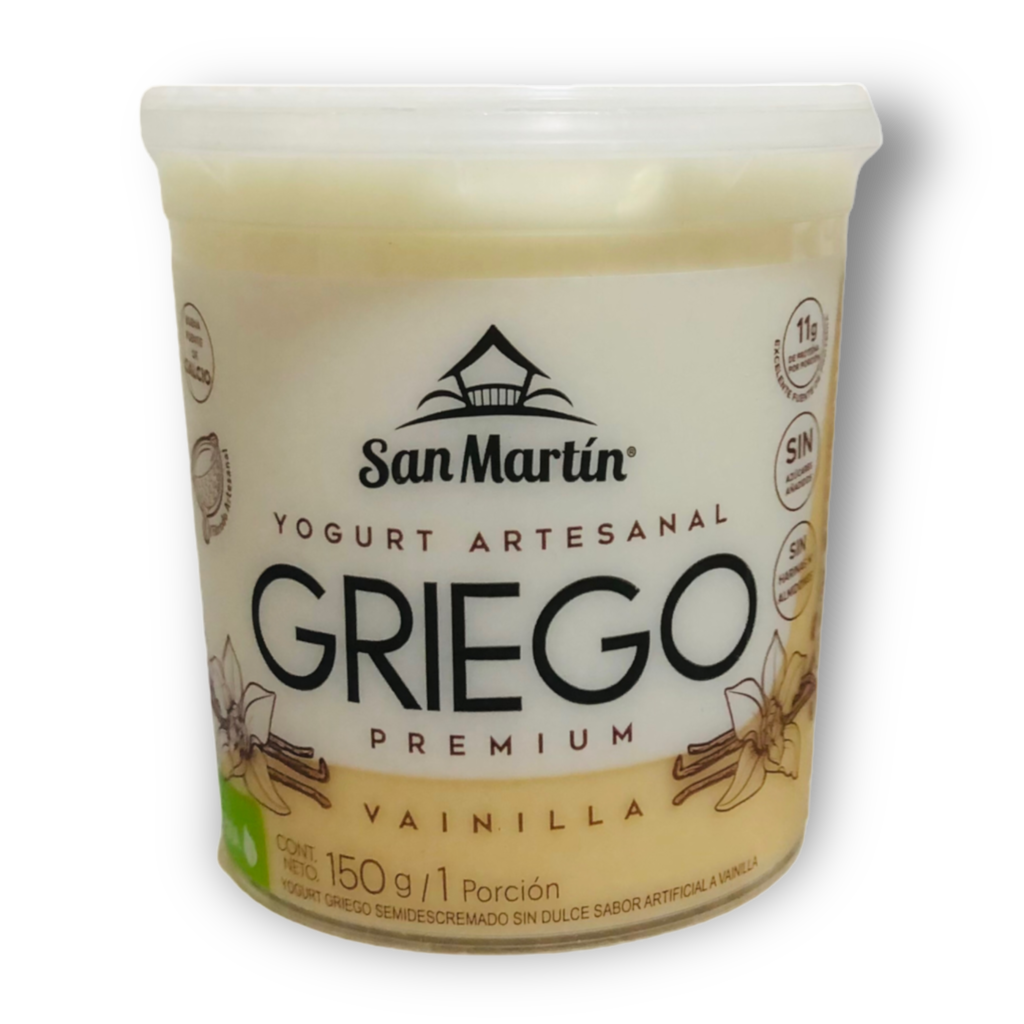 San Martin Yogurt Griego Premium Vainilla x 150g Persano.co