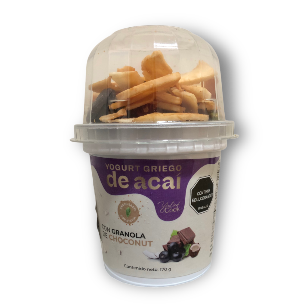 Yulied Cook Yogurt Griego Acai Con Granola Keto Choconut x 170g