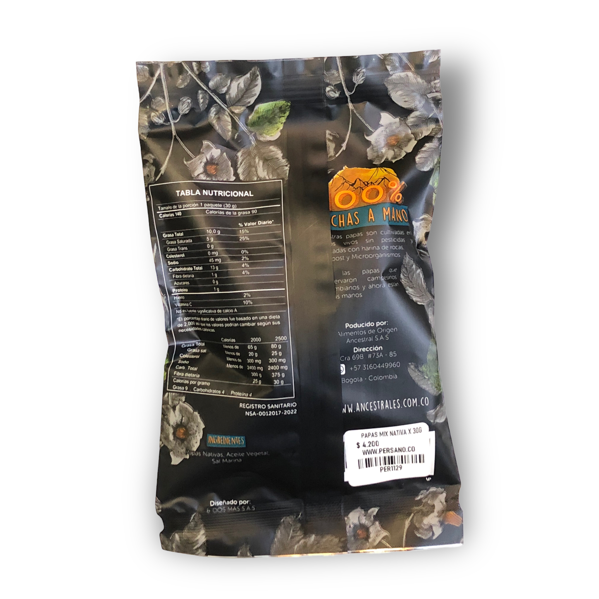 Ancestrales Chips De Papas Estrella Morada De Los Andes x 30g - Compra ...