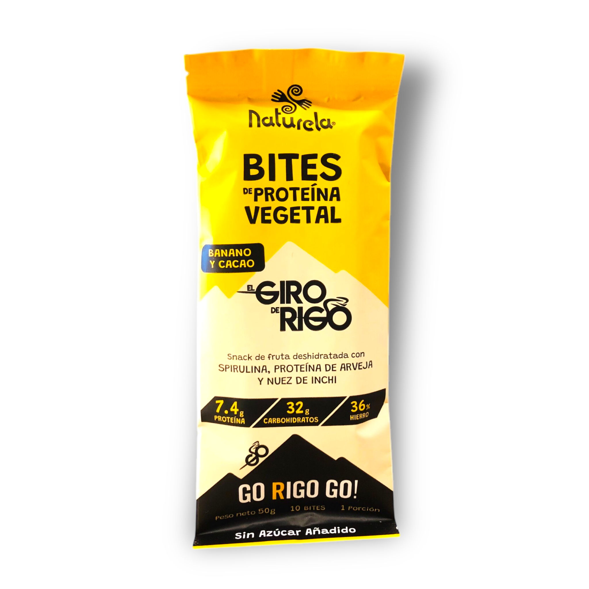 Naturela Bites De Proteina Vegetal Banano y Cacao x 50g - Persano.co
