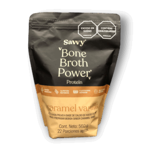 Savvy Proteína Bone Broth Power Vainilla Caramelo x560g