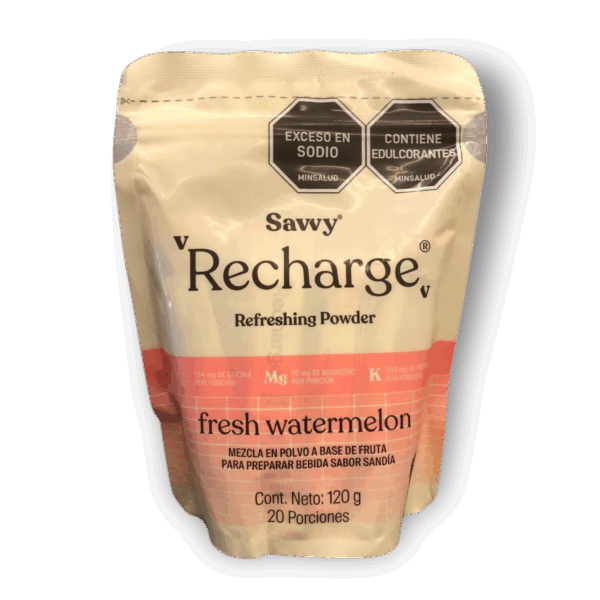 Savvy Recharge Power Powder Fresh Watermelon 20 Porciones