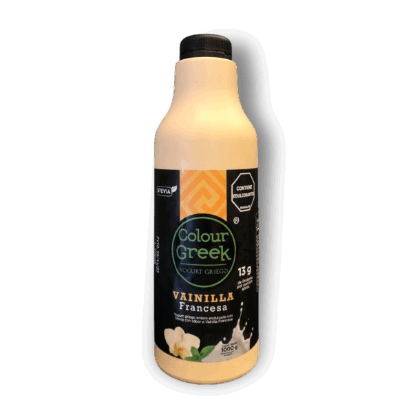 Colour Greek Yogurt Griego Bebible Vainilla Francesa Con Stevia 1000g