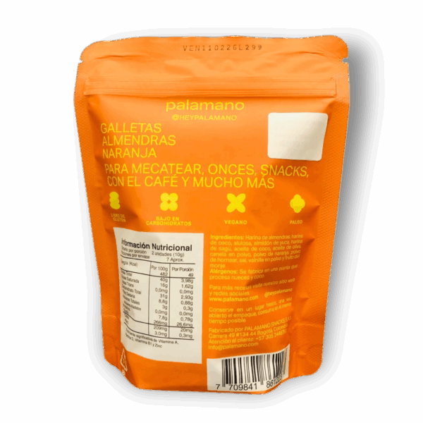 Palamano Galletas Almendra Naranja 70g - Imagen 2