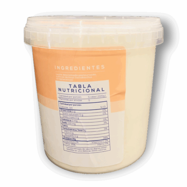 Alimentos Yen Yogurt Griego Sabor Natural Cremoso Deslactosado 900g - Imagen 2